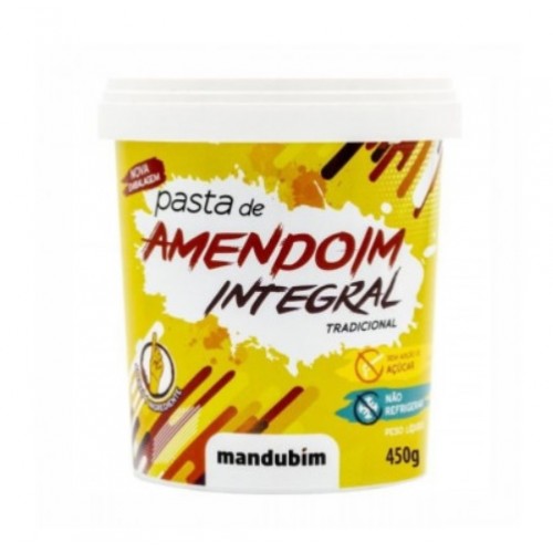 Pasta de Amendoim Integral -Mandubim 450 Gr